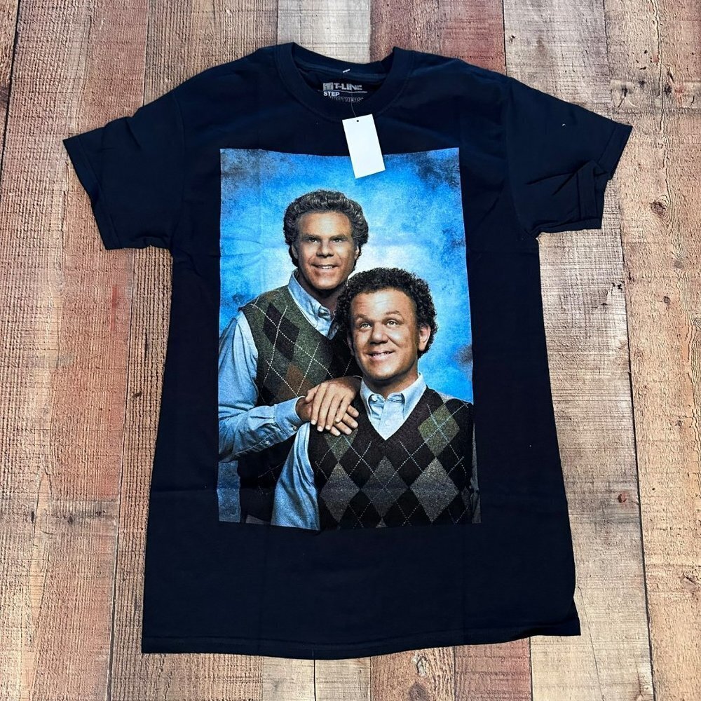 t-line black step brothers tshirt men's small